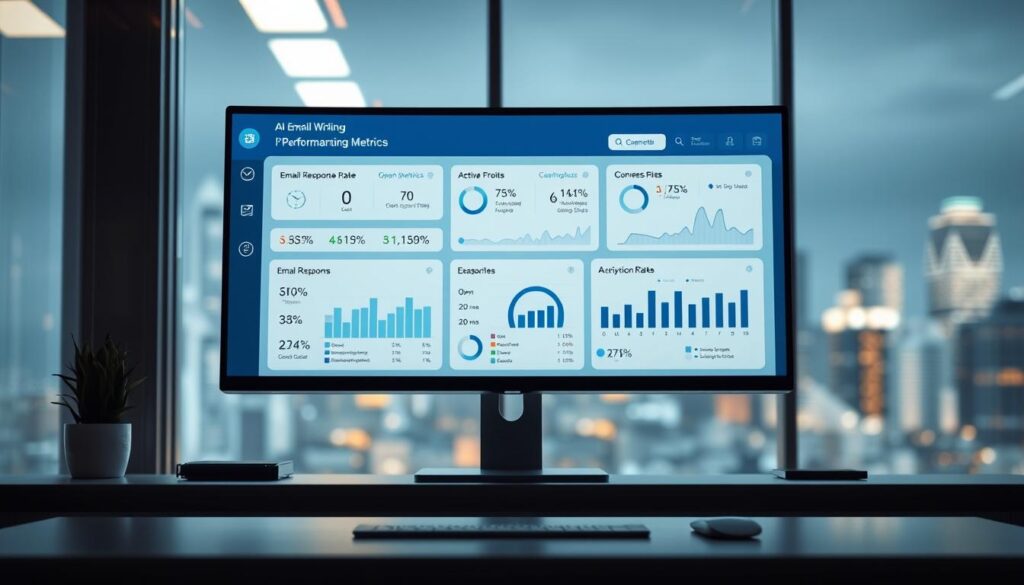 AI email writing performance metrics